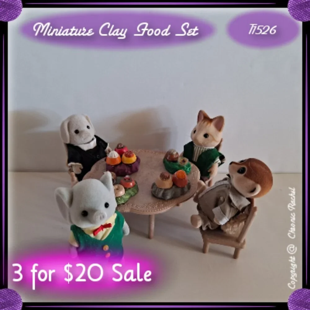 4-Piece Autumn Desserts Glued-Together Set